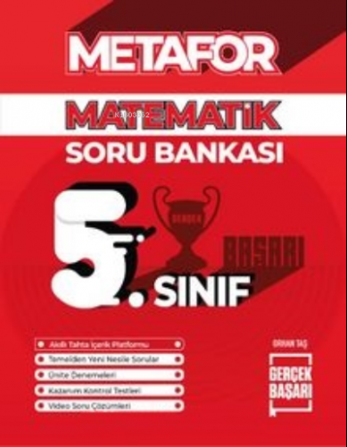 5. Sınıf ;Matematik Soru Bankası | Orhan Taş | Gerçek Başarı Yayınları