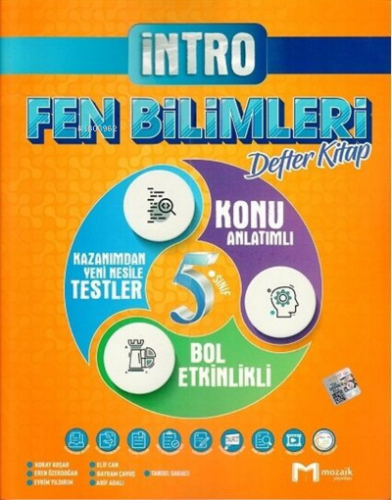 5.Sınıf Mozaik İntro Defter Fen Bilimleri - 2022 | Kolektif | Mozaik Y