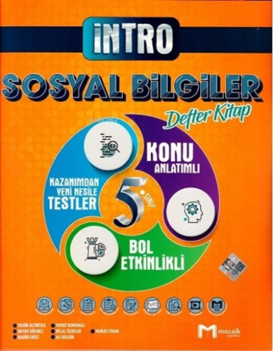 5.Sınıf Mozaik İntro Defter Sosyal Bilgiler - 2022 | Kolektif | Mozaik