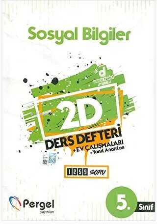 5. Sınıf Sosyal Bilgiler 2D Ders Defteri Ev Çalışmaları | Kolektif | P