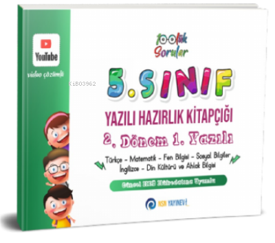 5 Sınıf Yazılı Hazırlık Kitapçığı 2 Dönem 1 Yazılı;Çek Kopart | Kolekt