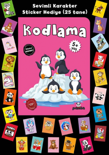 5 Yaş Kodlama Stickerli | Pedagog Afife Çoruk | Beyaz Panda Yayınları