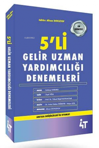 5'Li Gelir Uzman Yardımcılığı 5 Li Deneme 2. Baskı (Karekodlu) | Kolek