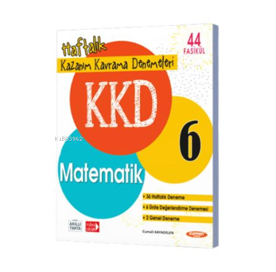 6 Matematik Haftalık Kazanım Kavrama Denemeleri (44 Fasikül) | Kolekti