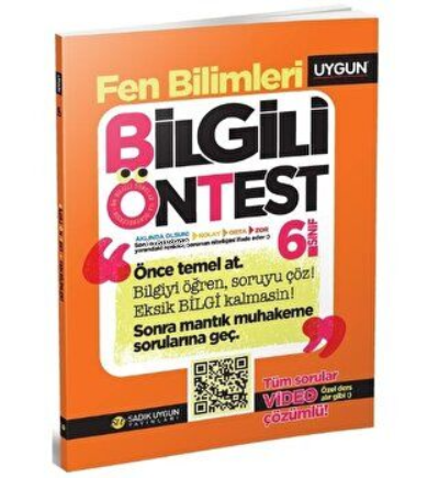 6.Sınıf Bilgili Ön Test Fen Bilimleri Sadık Uygun Yayınları | Kolektif