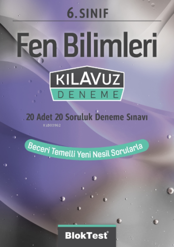 6.Sınıf Bloktest Fen Bilimleri Kılavuz Deneme | Kolektif | Bloktest Ya