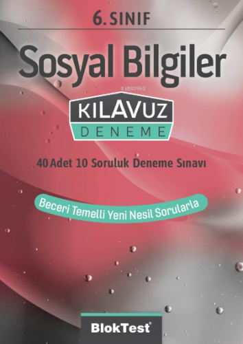 6.Sınıf Bloktest Sosyal Bilgiler Kılavuz Deneme | Kolektif | Bloktest 