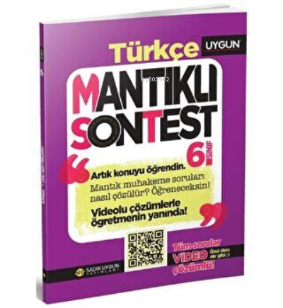 6.Sınıf Mantıklı Son Test Türkçe | Kolektif | Sadık Uygun Yayınları