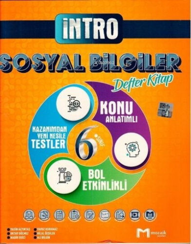 6.Sınıf Mozaik İntro Defter Sosyal Bilimler - 2022 | Kolektif | Mozaik