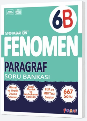 6. Sınıf Paragraf Fenomen Soru Bankası | Kolektif | Fenomen Kitaplar