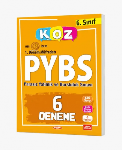 6. Sınıf PYBS 6 Deneme | Kolektif | Kurmay Yayınevi (Hazırlık)