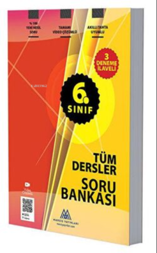 6. Sınıf Tüm Dersler Soru Bankası 3 Deneme İlaveli Tamamı Video Çözüml