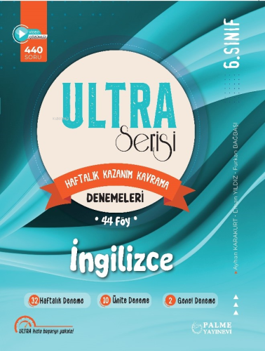 6.Sınıf Ultra Serisi İngilizce Denemeleri 44 Föy | Ayhan Karakurt | Pa