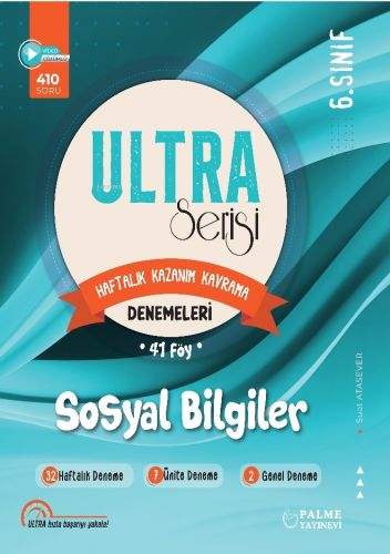 6.Sınıf Ultra Serisi Sosyal Bilgiler Denemeleri 41 Föy | Suat Atasever