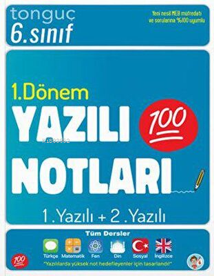 6. Sınıf Yazılı Notları 1. Dönem 1 ve 2. Yazılı | Kolektif | Tonguç Ak