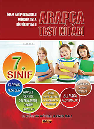 7. Sınıf Arapça Test Kitabı | H. Hüseyin Köksal | Mektep Yayınları