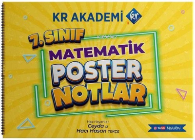 7. Sınıf Matematik Poster Notlar | Kolektif | KR Akademi