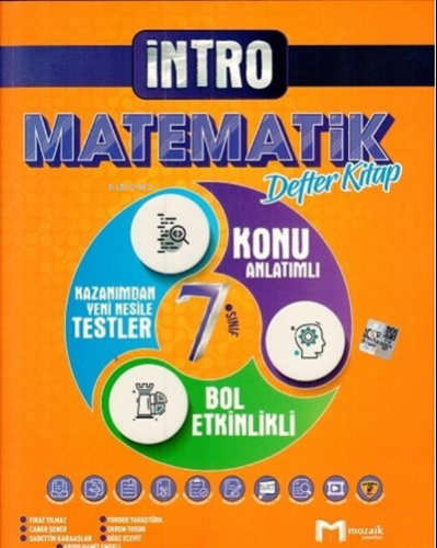 7.Sınıf Mozaik İntro Defter Matematik - 2022 | Kolektif | Mozaik Yayın