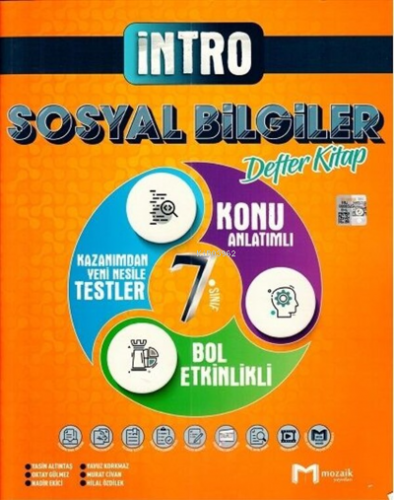 7.Sınıf Mozaik İntro Defter Sosyal Bilgiler - 2022 | Kolektif | Mozaik