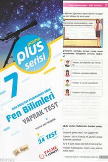 7.Sınıf Plus Serisi Fen Bilimleri Yaprak Test | Yasemin Ayan Taşdemir 