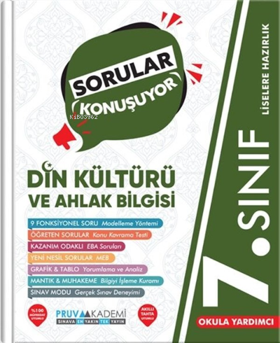 7. Sınıf Sorular Konuşuyor Din Kültürü | Kolektif | KR Akademi