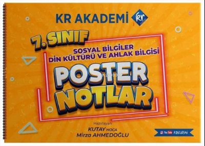 7. Sınıf Sosyal Bilgiler - Din Kültürü ve Ahlak Bilgisi Poster Notlar 