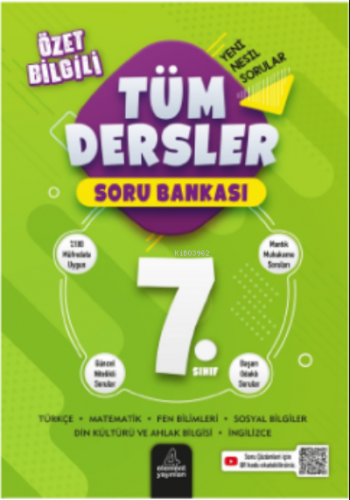 7 Sınıf Tüm Dersler Soru Bankası | Kolektif | 4 Element (Hazırlık)