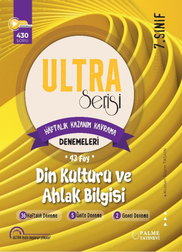 7.Sınıf Ultra Serisi Din Kültürü Ve Ahlak Bilgisi Denemeleri 43 Föy | 