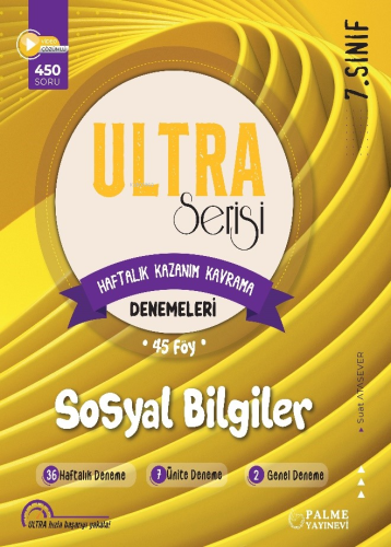 7.Sınıf Ultra Serisi Sosyal Bilgiler Denemeleri 45 Föy | Suat Atasever