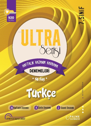 7.Sınıf Ultra Serisi Türkçe Denemeleri 46 Föy | Ali Pehlivan | Palme Y