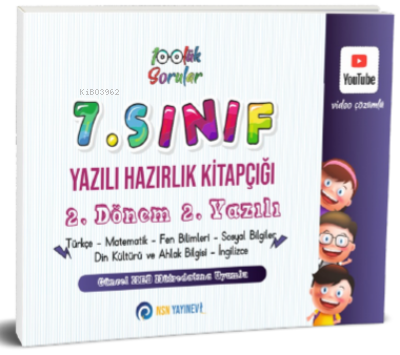 7. Sınıf Yazılı Hazırlık Kitapçığı 2. Dönem 2. Yazılı;Çek Kopart | Kol