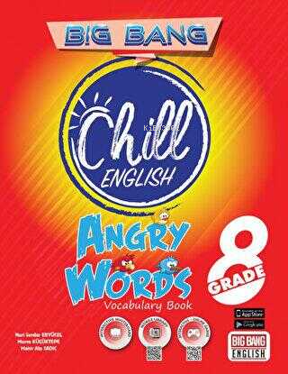 8. Grade Big Bang Chill English Angry Words Vocabulary Book | Nuri Ser