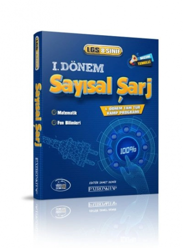 8. Sınıf 1. Dönem Sayısal Şarj | Samet Demir | Patron Kitap