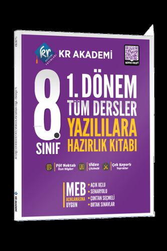 8. Sınıf 1. Dönem Tüm Dersler Yazılılara Hazırlık Kitabı | Kolektif | 