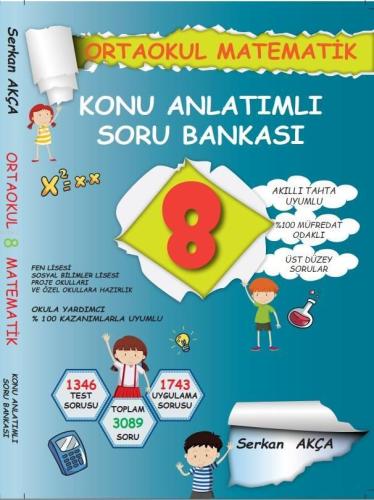 8. Sınıf 2018 Matematik Konu Anlatımlı Soru Bankası | Serkan Akça | Em