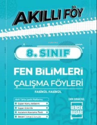 8. Sınıf;Akıllı Föy Fen Bilimleri Çalışma Föyleri Fasikül Fasikül | Em