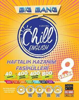 8. Sınıf Big Bang Chill English Haftalık Kazanım Fasikülleri | Nuri Se