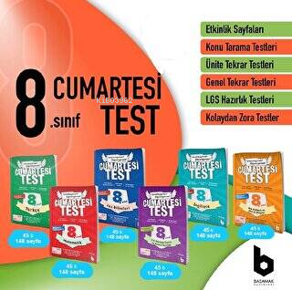 8.Sınıf Cumartesitest Seti (6 Kitap) /Basamak | Kolektif | Basamak Yay