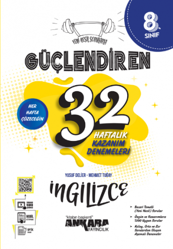 8. Sınıf Güçlendiren 32 Haftalık İngilizce Kazanım Denemeleri | Yusuf 