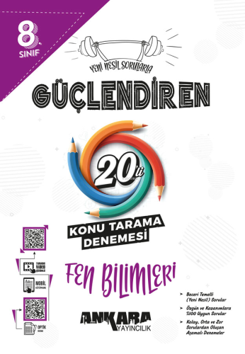 8.⁠ ⁠Sınıf Güçlendiren Fen Bilimleri 20'li Konu Tarama Denemesi | Kole