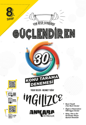 8.⁠ ⁠Sınıf Güçlendiren İngilizce 30'lu Konu Tarama Denemesi | Yusuf De