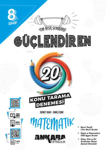 8.⁠ ⁠Sınıf Güçlendiren Matematik 20'li Konu Tarama Denemesi | Demet Ba