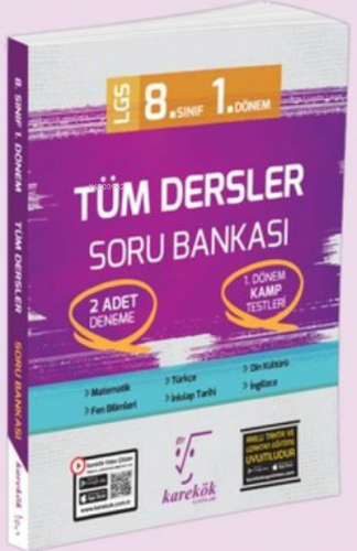 8.Sınıf LGS 1.Dönem Tüm Dersler Soru Bankası | Kolektif | Karekök Yayı