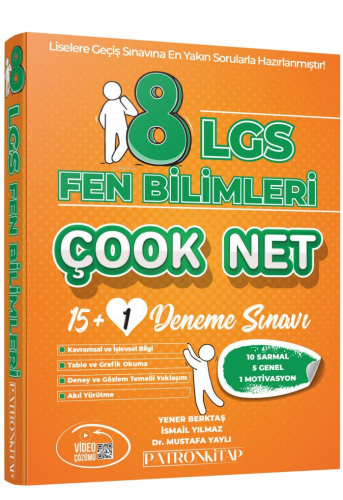 8. Sınıf LGS Çook Net Fen Bilimleri 16'lı Sarmal Deneme Sınavı | Kolek