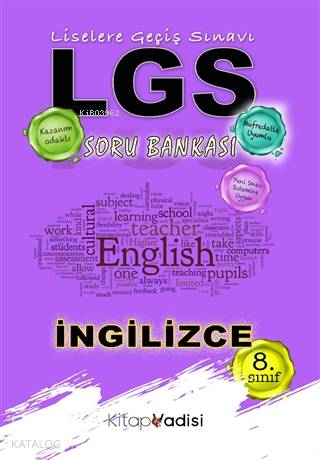 8. Sınıf LGS İngilizce Soru Bankası | Hüseyin Toker | Kitap Vadisi Yay