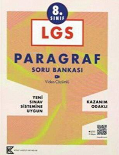 8. Sınıf LGS Paragraf Soru Bankası | Kolektif | Kitap Vadisi Yayınları