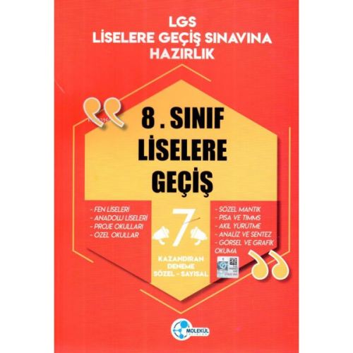 8. Sınıf LGS Sözel Sayısal 7 Kazandıran Deneme | Kolektif | Molekül Ya