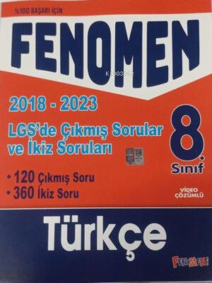 8. Sınıf LGS Türkçe Çıkmış ve İkiz Sorular 2018-2023 | Kolektif | Feno