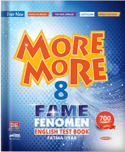 8. Sınıf More More Fame Fenomen English Test Book | Fatma Uyar | Kurma