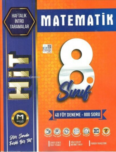 8.Sınıf Mozaik Hit 40 Lı Deneme Matematik - 2023 | Kolektif | Mozaik Y